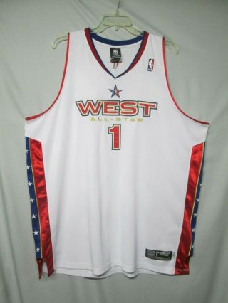 NBA 2005 West All - Star Tracy McGrady Reebok Jersey Size 56 2
