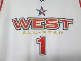 NBA 2005 West All - Star Tracy McGrady Reebok Jersey Size 56 3