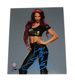 WWE SASHA BANKS HAND SIGNED AUTOGRAPHED 8X10 PHOTO WITH EXACT PIC PROOF & 55 3