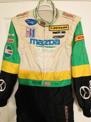 Imsa American Le Mans Series Racing 1 - Pc Fire Suit Mazda Bp Biofuels Stand 21