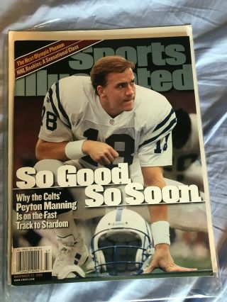 Peyton Manning Sports Illustrated No Label - Indianapolis Colts