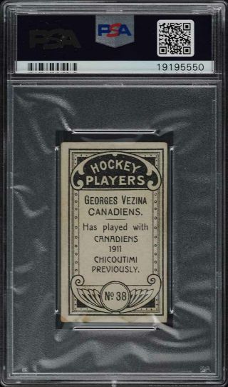 1911 C55 Hockey Georges Vezina ROOKIE RC 38 PSA 4 VGEX (PWCC) 2