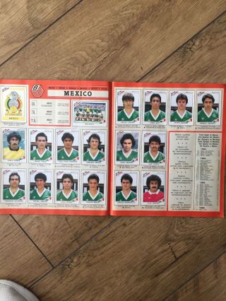 Panini Mexico 86 World Cup Football Sticker Album Book 100 Complete. 7