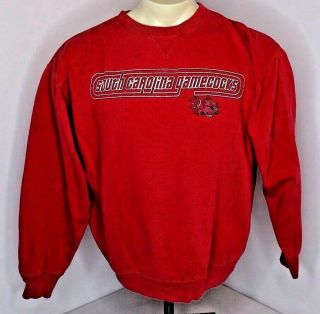 Vtg 90’s Starter South Carolina Gamecocks Sweatshirt Mens L Rare Red