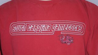 VTG 90’s Starter South Carolina Gamecocks Sweatshirt Mens L RARE Red 3