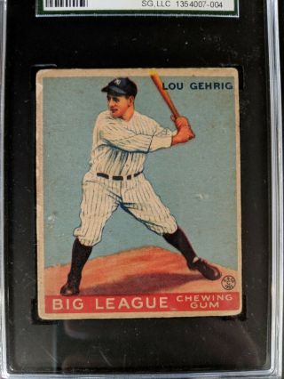 1933 Goudey Lou Gehrig 92 Sgc 40 (3) (priced For Quick)
