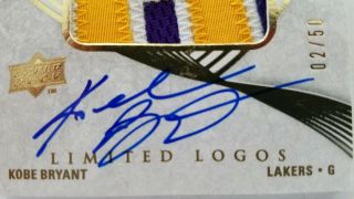 Kobe Bryant 07/08 Exquisite Limited Logos Patch Auto 50 4