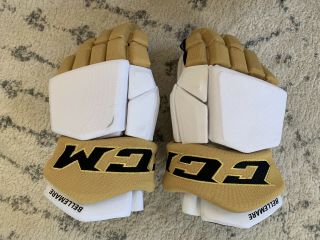 Prostock Ccm Vegas Golden Knights Gloves - Size 14 Bellemare Vgk