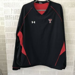 Texas Tech Coaches Pullover Under Armour Size Xl Red Raiders Black Red Jacket