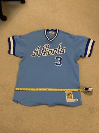 1981 Dale Murphy Atlanta Braves Light Blue Jersey Mitchell & Ness Cooperstown XL 9