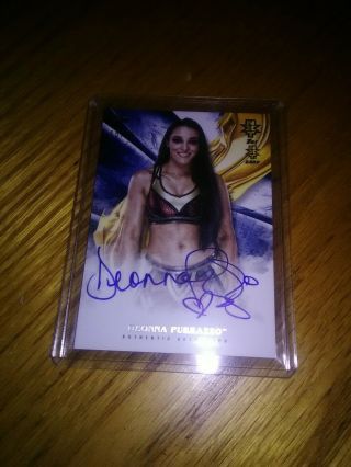 2019 Topps Wwe Undisputed 1st Autograph Deonna Purrazzo Nxt 15/25