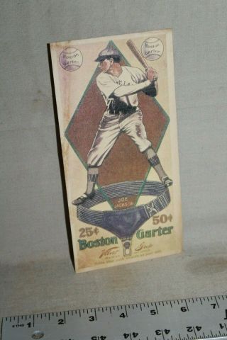Scarce 1920s Shoeless Joe Jackson Boston Garter Baseball Sporting Goods Sign Gas