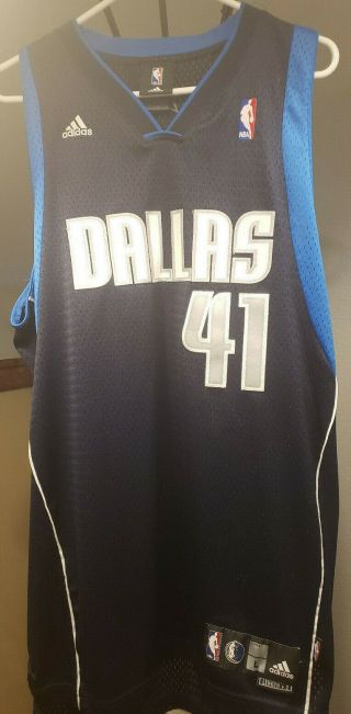 Dirk Nowitzki Dallas Mavericks Swingman Blue Adidas Jersey - Men 