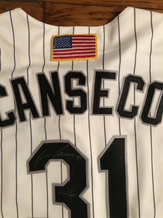 Jose Canseco 2001 Game Chicago White Sox Jersey 3