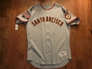 2007 RON WOTUS SF Giants Game Worn ROAD JERSEY W/TEAM STAMP SIZE 48 47 2