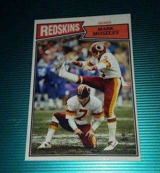 Washington Redskins Mark Moseley 1987 Style Card Custom Card Aceo