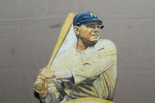SCARCE 1920 ' s BABE RUTH DRINKLESS TOBACCO EASEL GENERAL STORE SIGN BASEBALL 66 3