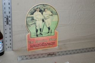 SCARCE 1920s BABE RUTH GEHRIG THE SPORTING NEWS HERE DISPLAY SIGN BASEBALL 2