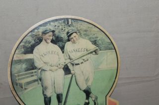 SCARCE 1920s BABE RUTH GEHRIG THE SPORTING NEWS HERE DISPLAY SIGN BASEBALL 5