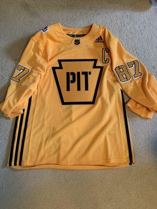 2019 Stadium Series Pittsburgh Penguins Practice Jersey Crosby