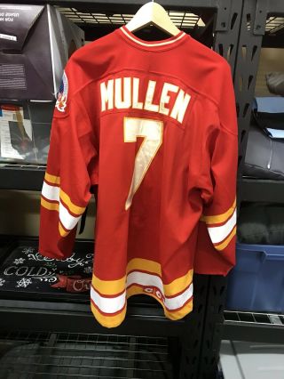 1989/90 Calgary Flames Joe Mullen Authentic Game Issued Jersey