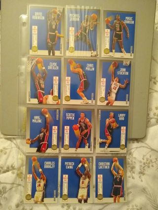 1992 - 93 Skybox Olympic Team Insert Set Usa1 - 12 Jordan/bird/barkley