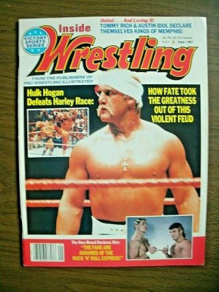 Inside Wrestling 9/87 Breed Idol - Rich - Kings Of Memphis Hoganvsrace Photos