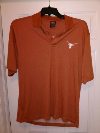 Ncaa University Of Texas Longhorns Nike Dri Fit Polo Shirt Men 