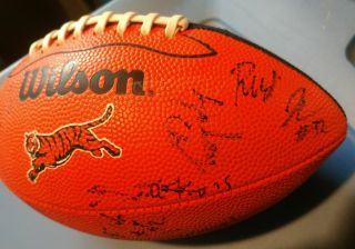Rudi Johnson And Jon Kitna Plus Others Signed Cincinnati Bengals Mini Football
