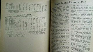 1923 WHO ' S WHO IN BASEBALL BOOK - GEORGE SISLER ON COVER - Orig.  Exc 11