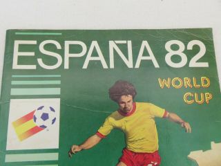 Panini Espana 82 World Cup Sticker Album,  almost empty 1982 2