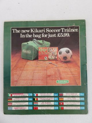 Panini Espana 82 World Cup Sticker Album,  almost empty 1982 8