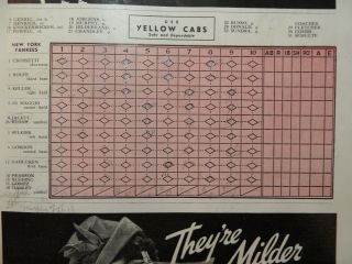 1939 World Series program York Yankees v Cincinnati Reds Crosley Field Good 8