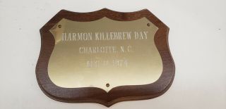 1974 Harmon Killebrew Day Charlotte Nc Minnesota Twins Killebrew Estate Sticker