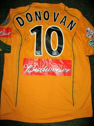 Donovan Los Angeles La Galaxy Mls Cup Match Worn Autographed Jersey Shirt Usa