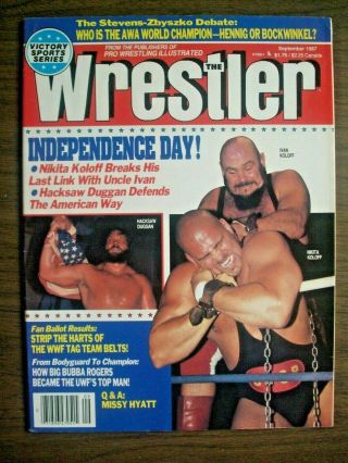 The Wrestler - 9/87 Hyatt Bubba Rogers Jimmy Hart Awa Champ Hennig Or Nick B?