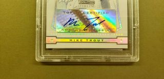 2009 Bowman Sterling Prospects Refractor Mike Trout Auto Rookie /199 PSA 10 4
