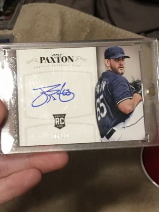 James Paxton 2014 National Treasures Rc Rookie Auto Autograph 5/10 No Hitter