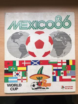 Mexico 1986 World Cup Wm Wc 86 Panini Sticker Album Nealy Complete - Malta Ver