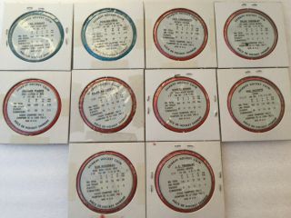 1962 - 63 Shirriff Salada Metal NHL Hockey Coin Set - FULL SET.  60/60 EXMT, 7