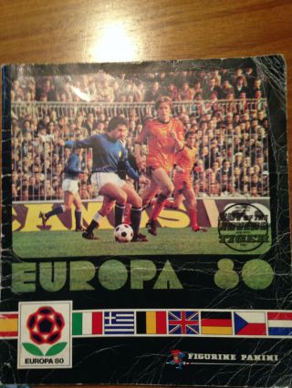 Panini Europa 1980 Sticker Book Completed Set Of Stickers