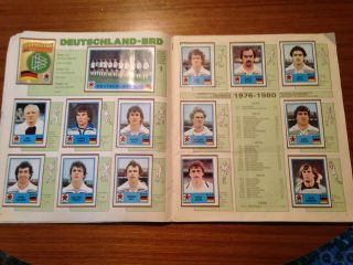 Panini europa 1980 Sticker Book Completed set of stickers 4