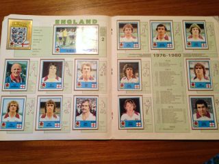 Panini europa 1980 Sticker Book Completed set of stickers 5