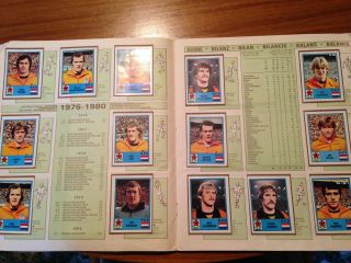 Panini europa 1980 Sticker Book Completed set of stickers 7