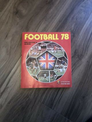 Panini Football 78 Album Covering English And Scottish Leagues Nearly Complete