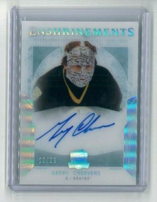 2017 - 18 The Cup Enshrinements Gerry Cheevers 02/99