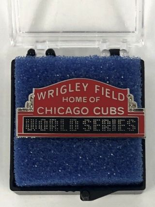 2016 Chicago Cubs World Series Press Pin Cleveland Indians