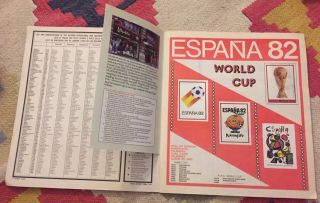 Panini World Cup ESPAÑA 82 Sticker Album 100 Complete.  Spain/Espana. 2