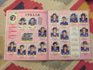 Panini Italia 90 World Cup Sticker Album 100 Complete 1990.  UK version. 5