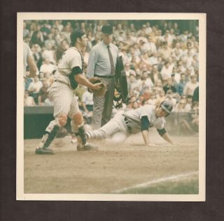 1970 Topps Vault Thurman Munson Rookie Match Print 5x5 Photo Yankees/red Sox